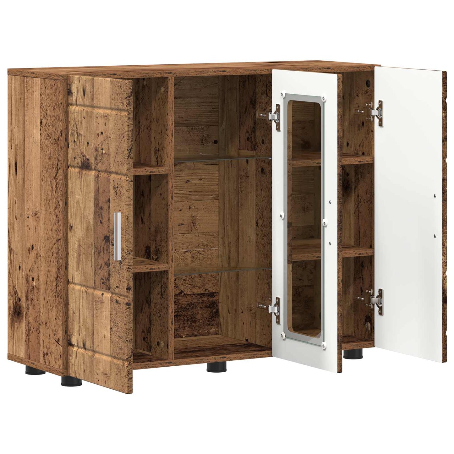 vidaXL Wooden Cabinet Old Wood 88.5 x 30.5 x 73 cm Engineered Wood