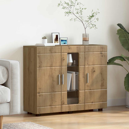 vidaXL Wooden Cabinet Artisan Oak Engineered Wood