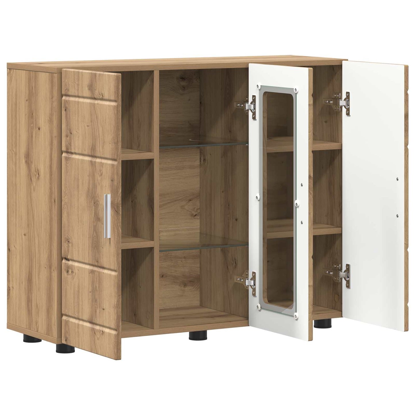 vidaXL Wooden Cabinet Artisan Oak Engineered Wood