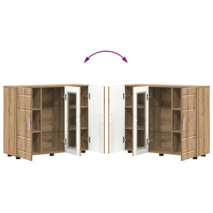 vidaXL Wooden Cabinet Artisan Oak Engineered Wood