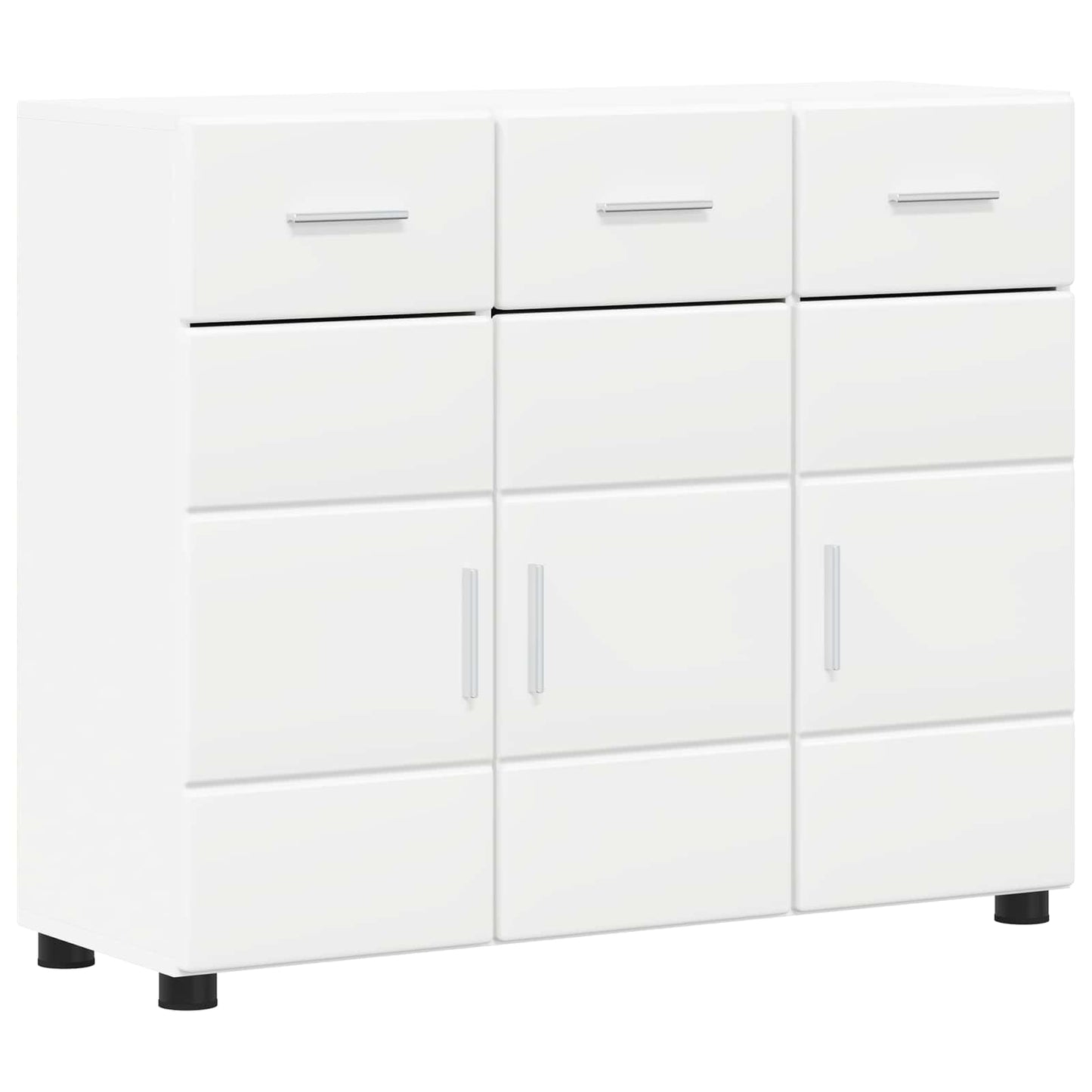vidaXL Sideboard FLORIN 88.5 x 30.5 x 73 cm White Engineered Wood
