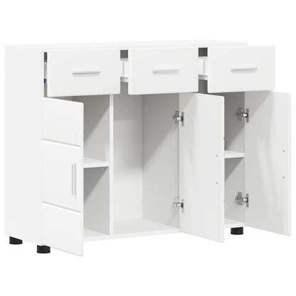 vidaXL Sideboard FLORIN 88.5 x 30.5 x 73 cm White Engineered Wood