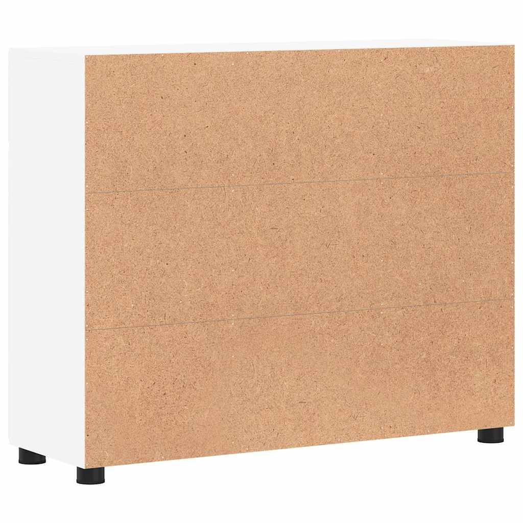 vidaXL Sideboard FLORIN White 88.5 x 30.5 x 73 cm Engineered Wood