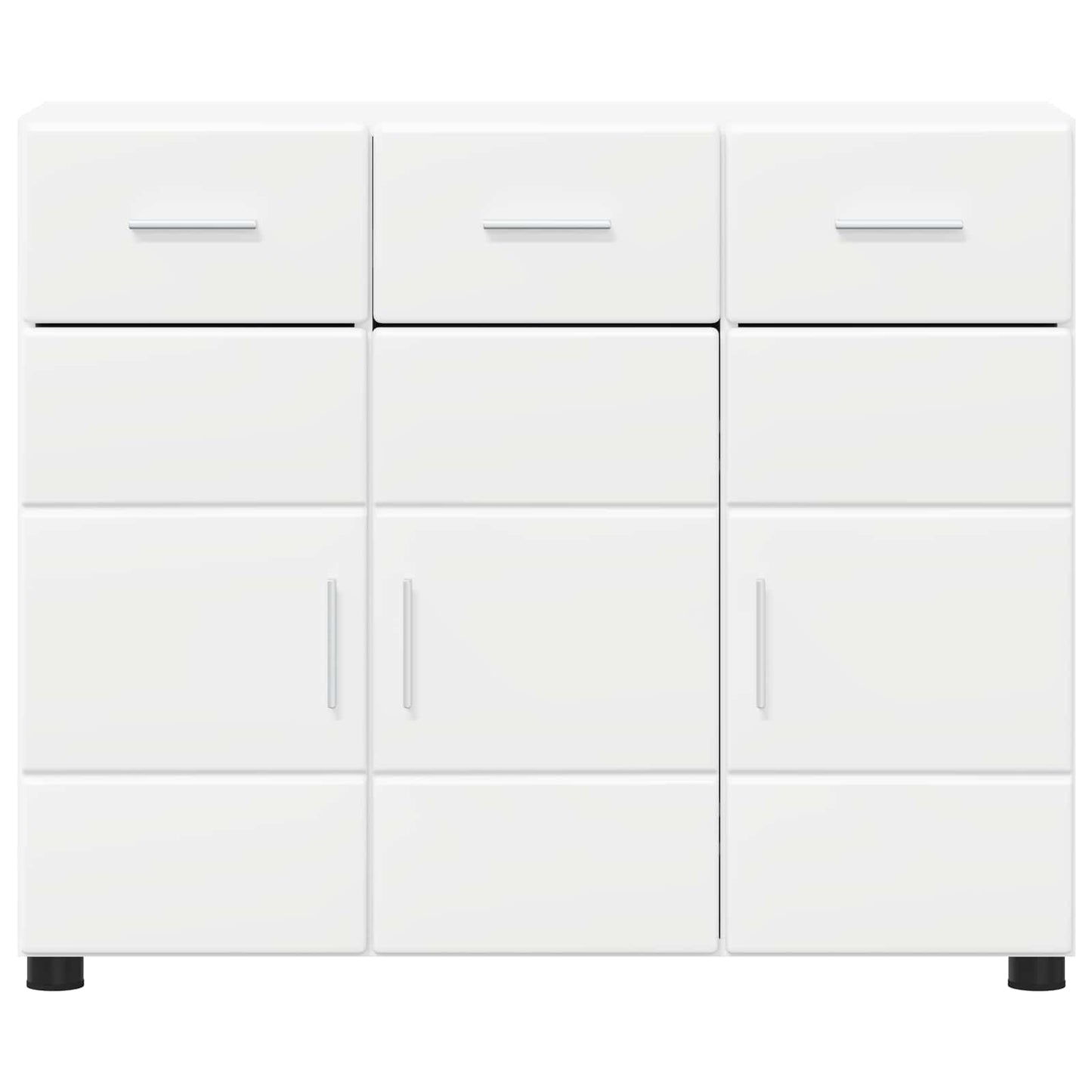 vidaXL Sideboard FLORIN 88.5 x 30.5 x 73 cm White Engineered Wood