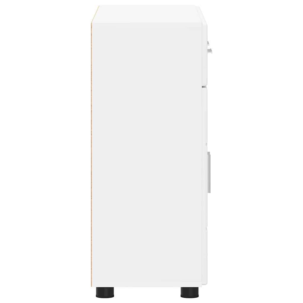 vidaXL Sideboard FLORIN White 88.5 x 30.5 x 73 cm Engineered Wood