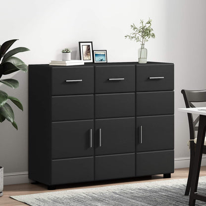 vidaXL Sideboard FLORIN 88.5 x 30.5 x 73 cm Black Engineered Wood
