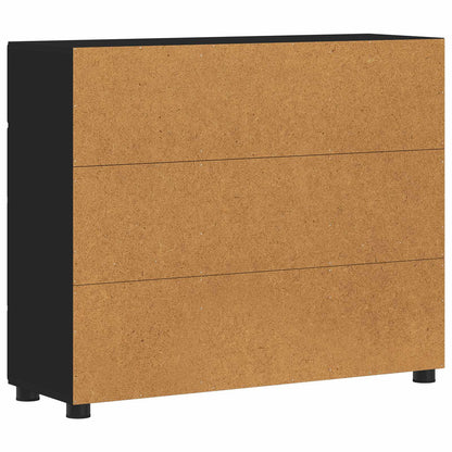 vidaXL Sideboard FLORIN 88.5 x 30.5 x 73 cm Black Engineered Wood