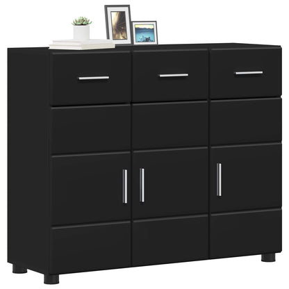 vidaXL Sideboard FLORIN 88.5 x 30.5 x 73 cm Black Engineered Wood