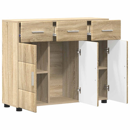 vidaXL Sideboard FLORIN Sonoma Oak 88.5 x 30.5 x 73 cm Engineered Wood