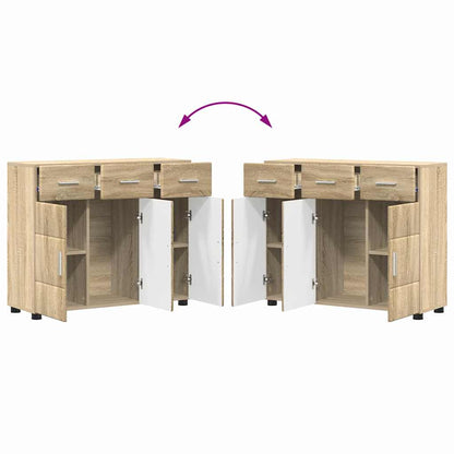 vidaXL Sideboard FLORIN Sonoma Oak 88.5 x 30.5 x 73 cm Engineered Wood