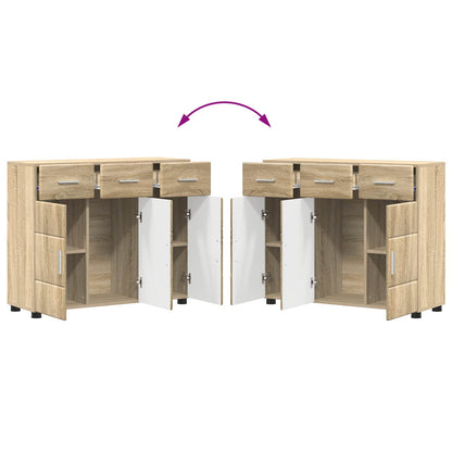 vidaXL Sideboard FLORIN Sonoma Oak 88.5 x 30.5 x 73 cm Engineered Wood
