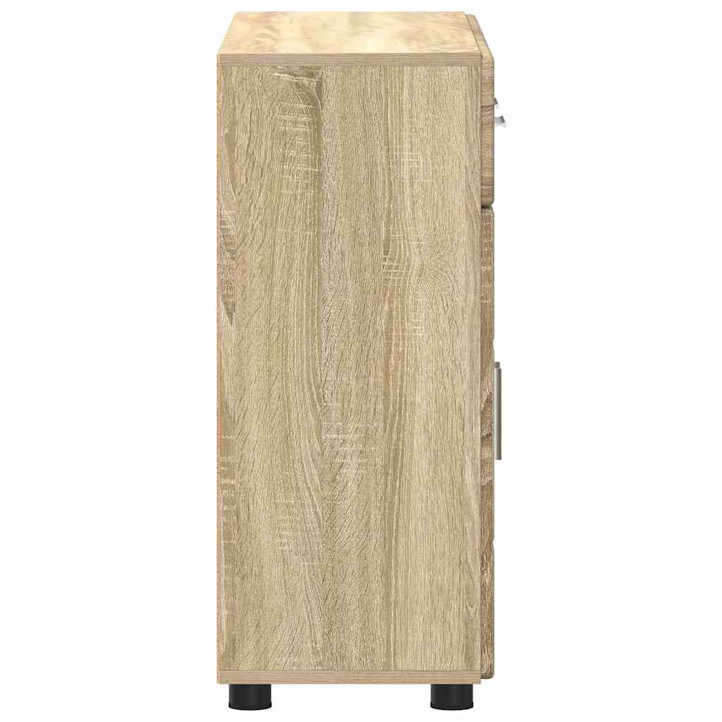 vidaXL Sideboard FLORIN Sonoma Oak 88.5 x 30.5 x 73 cm Engineered Wood