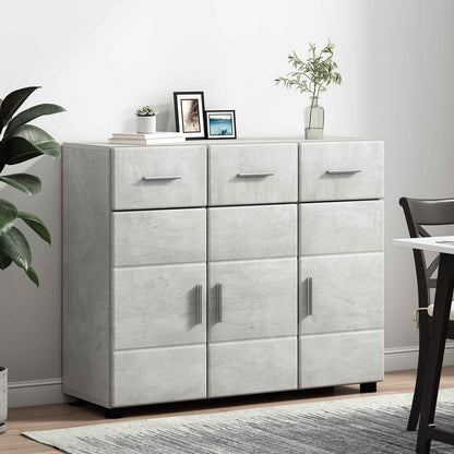 vidaXL Sideboard FLORIN 88.5 x 30.5 x 73 cm Concrete Grey