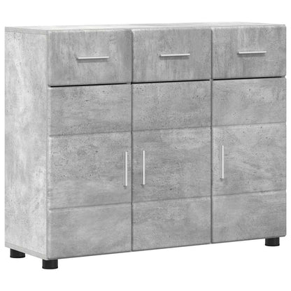 vidaXL Sideboard with Shelf FLORIN Concrete Grey 88.5 x 30.5 x 73 cm