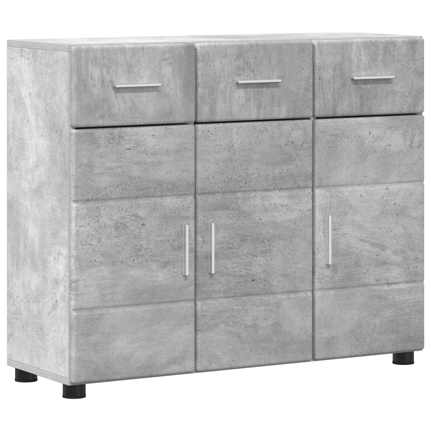 vidaXL Sideboard FLORIN 88.5 x 30.5 x 73 cm Concrete Grey