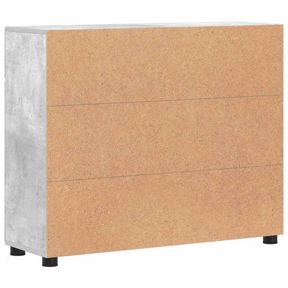 vidaXL Sideboard with Shelf FLORIN Concrete Grey 88.5 x 30.5 x 73 cm