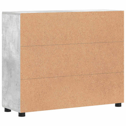 vidaXL Sideboard FLORIN 88.5 x 30.5 x 73 cm Concrete Grey