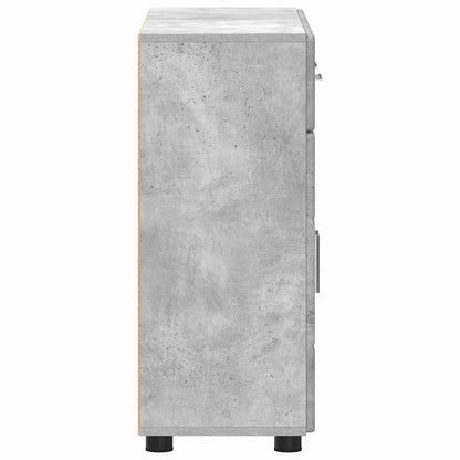 vidaXL Sideboard with Shelf FLORIN Concrete Grey 88.5 x 30.5 x 73 cm