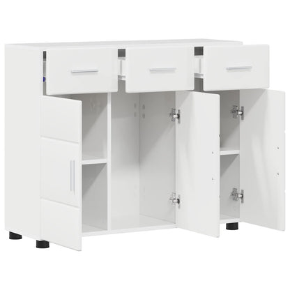 vidaXL Sideboard FLORIN 88.5 x 30.5 x 73 cm High Gloss White