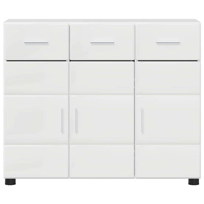 vidaXL Sideboard with Door FLORIN High Gloss White 88.5 x 30.5 x 73 cm