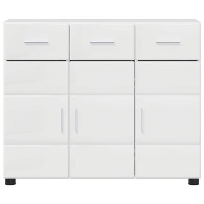 vidaXL Sideboard FLORIN 88.5 x 30.5 x 73 cm High Gloss White