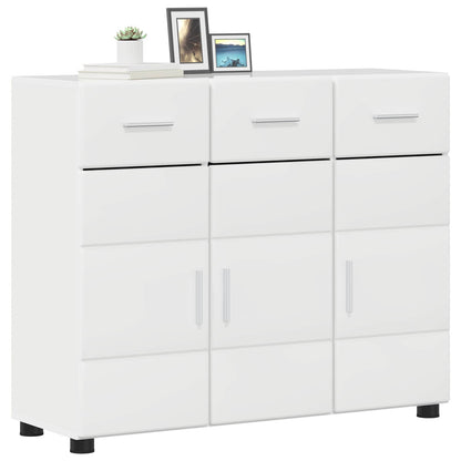 vidaXL Sideboard FLORIN 88.5 x 30.5 x 73 cm High Gloss White