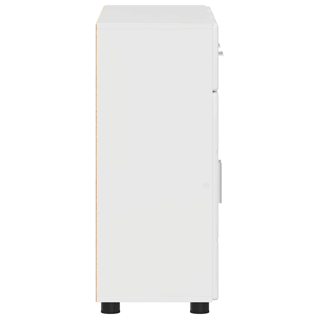 vidaXL Sideboard with Door FLORIN High Gloss White 88.5 x 30.5 x 73 cm