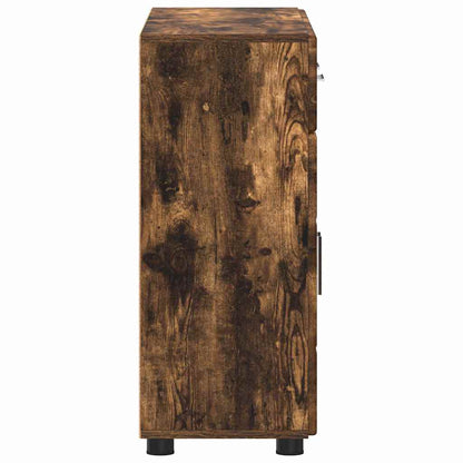 vidaXL Sideboard FLORIN 88.5 x 30.5 x 73 cm Smoked Oak Engineered Wood