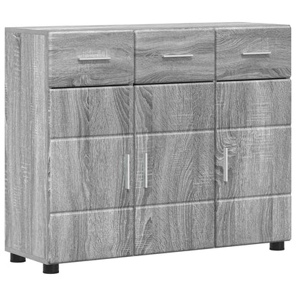 vidaXL Sideboard with Shelf FLORIN Grey Sonoma 88.5 x 30.5 x 73 cm