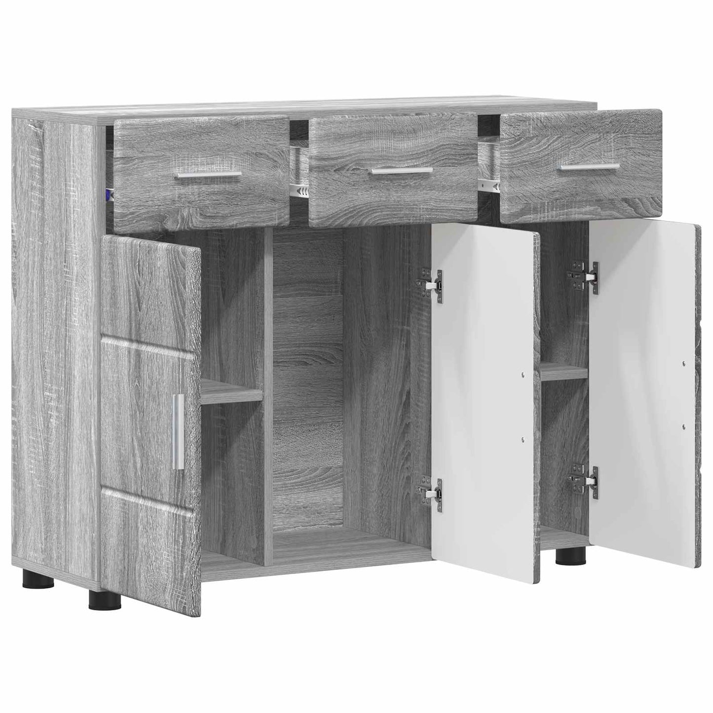 vidaXL Sideboard with Shelf FLORIN Grey Sonoma 88.5 x 30.5 x 73 cm