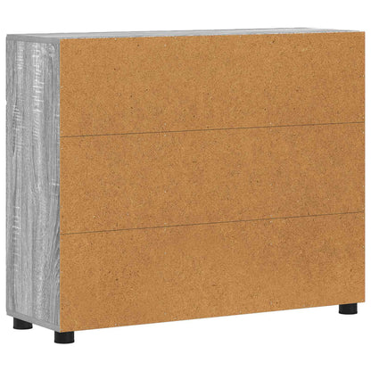vidaXL Sideboard with Shelf FLORIN Grey Sonoma 88.5 x 30.5 x 73 cm