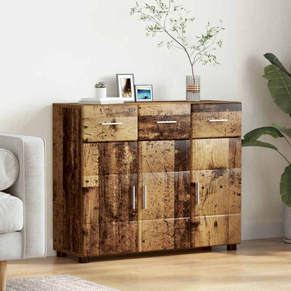 vidaXL Sideboard FLORIN 88.5 x 30.5 x 73 cm Old Wood Engineered Wood