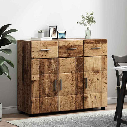 vidaXL Sideboard FLORIN 88.5 x 30.5 x 73 cm Old Wood Engineered Wood