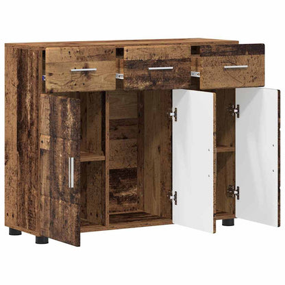 vidaXL Sideboard FLORIN 88.5 x 30.5 x 73 cm Old Wood Engineered Wood