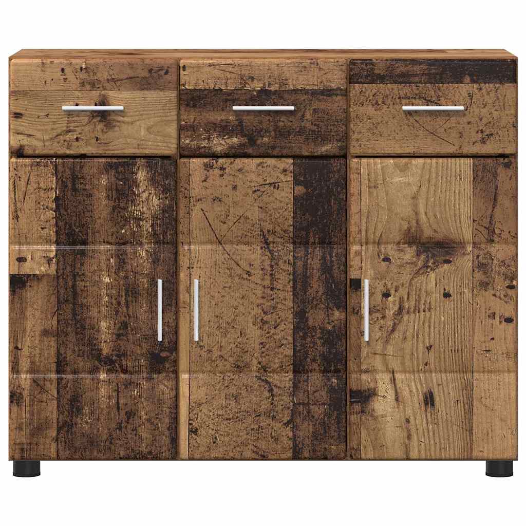 vidaXL Sideboard FLORIN 88.5 x 30.5 x 73 cm Old Wood Engineered Wood