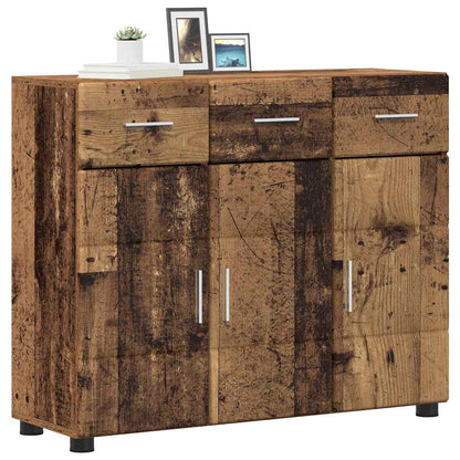 vidaXL Sideboard FLORIN 88.5 x 30.5 x 73 cm Old Wood Engineered Wood
