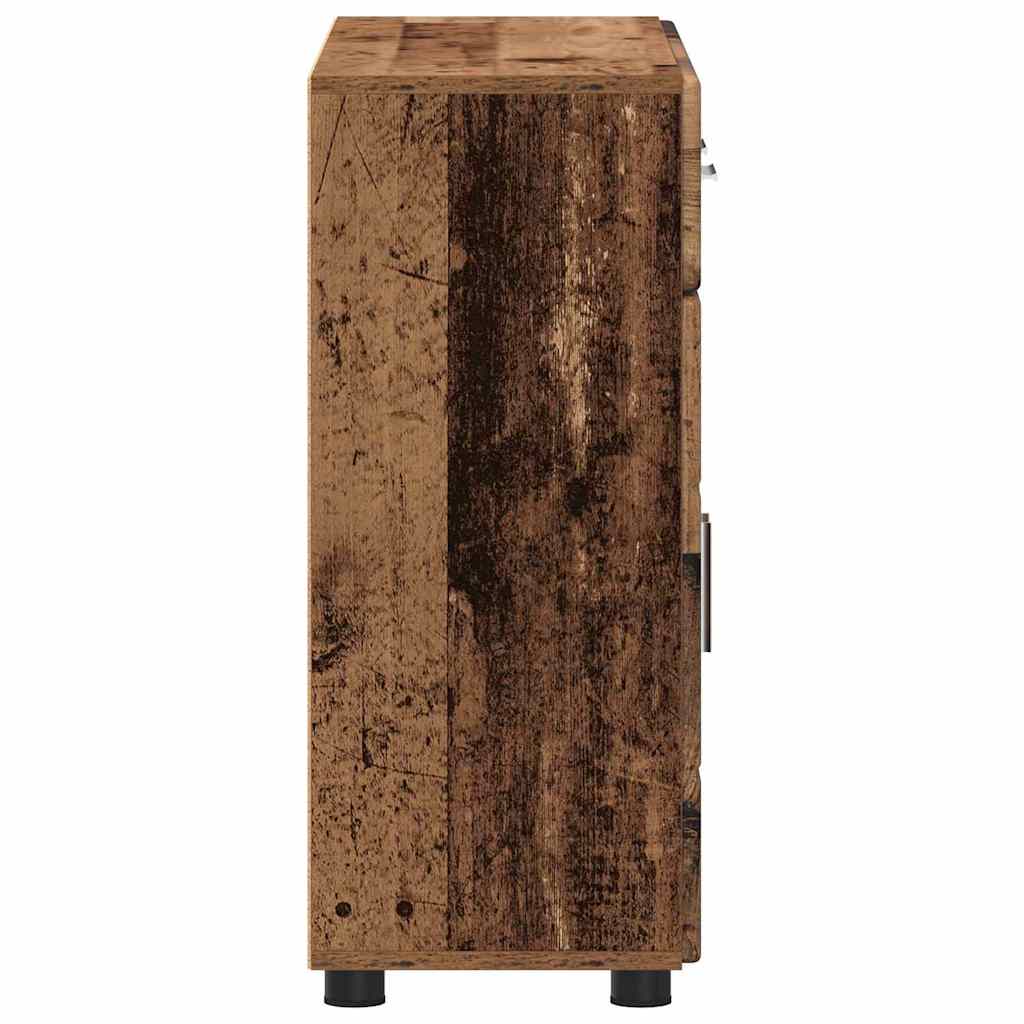 vidaXL Sideboard FLORIN 88.5 x 30.5 x 73 cm Old Wood Engineered Wood
