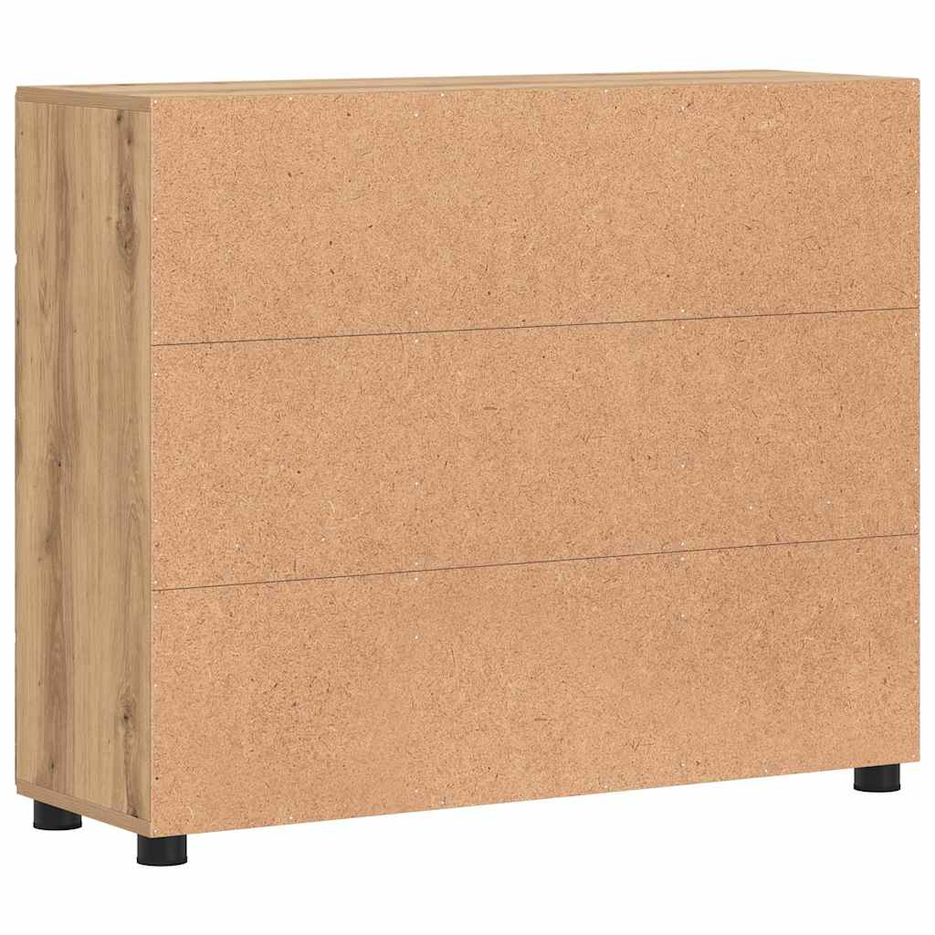 vidaXL Sideboard with Shelf FLORIN Artisan Oak 88.5 x 30.5 x 73 cm