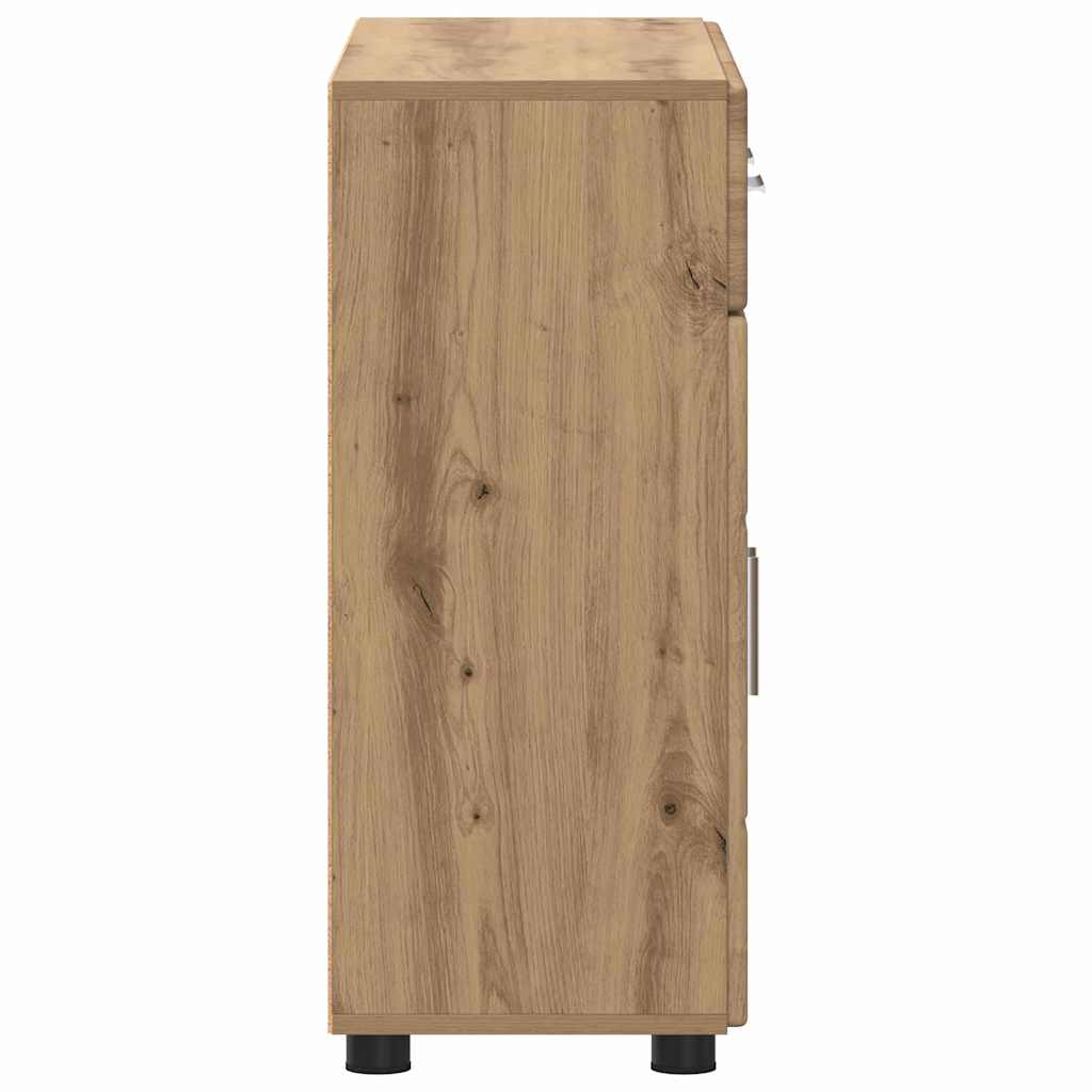 vidaXL Sideboard with Shelf FLORIN Artisan Oak 88.5 x 30.5 x 73 cm