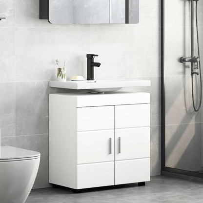 vidaXL Bathroom Cabinet Set with Storage TULUM White 60 x 34 x 63 cm