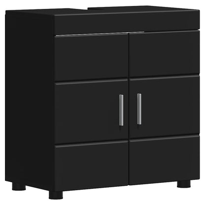 vidaXL Bathroom Cabinet Set TULUM Black 60 x 34 x 63 cm