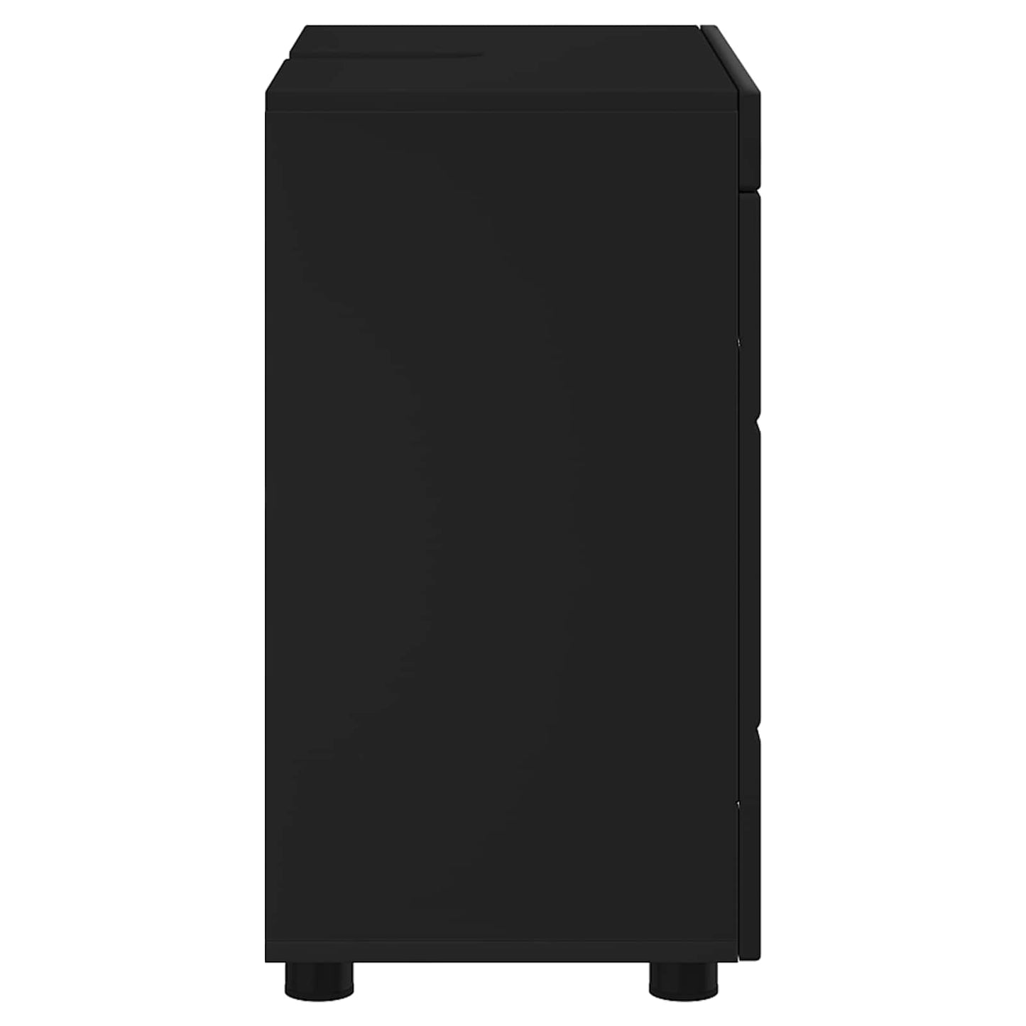 vidaXL Bathroom Cabinet Set TULUM Black 60 x 34 x 63 cm