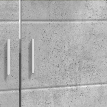 vidaXL Bathroom Cabinet Set TULUM Concrete Grey 60 x 34 x 63 cm