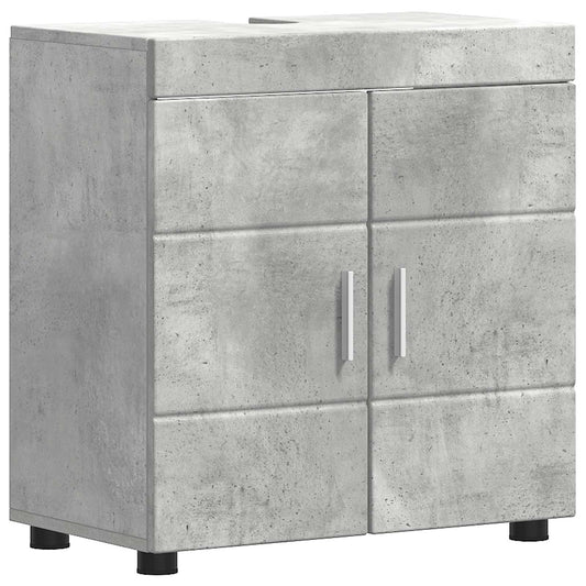 vidaXL Bathroom Cabinet Set TULUM Concrete Grey 60 x 34 x 63 cm