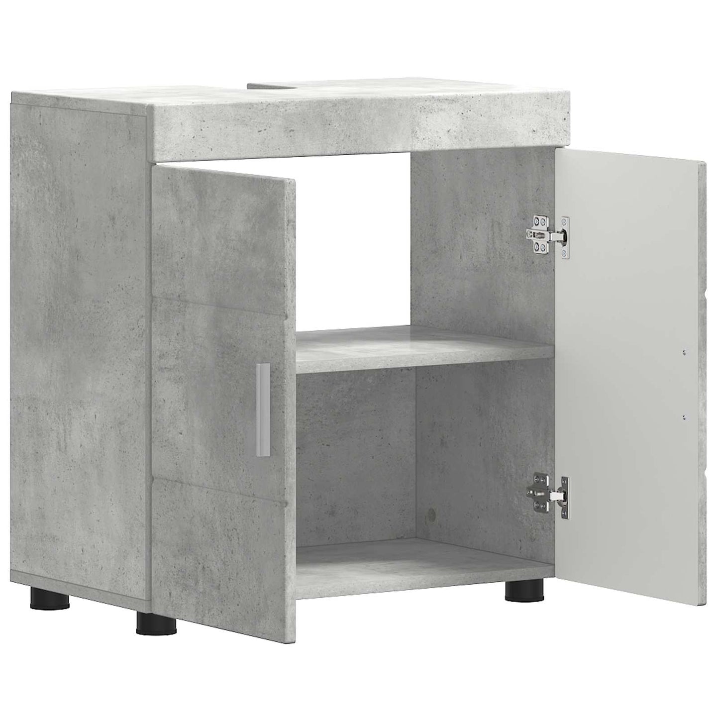 vidaXL Bathroom Cabinet Set TULUM Concrete Grey 60 x 34 x 63 cm