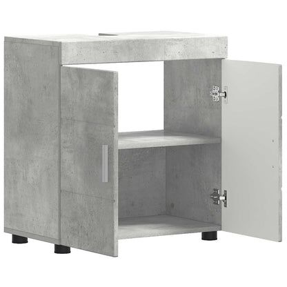 vidaXL Bathroom Cabinet Set TULUM Concrete Grey 60 x 34 x 63 cm