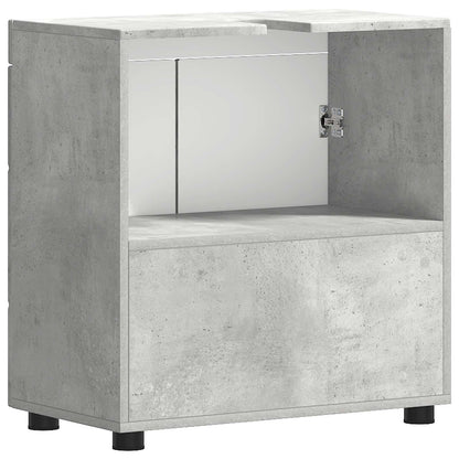 vidaXL Bathroom Cabinet Set TULUM Concrete Grey 60 x 34 x 63 cm