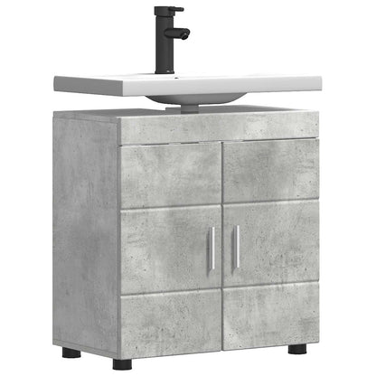 vidaXL Bathroom Cabinet Set TULUM Concrete Grey 60 x 34 x 63 cm