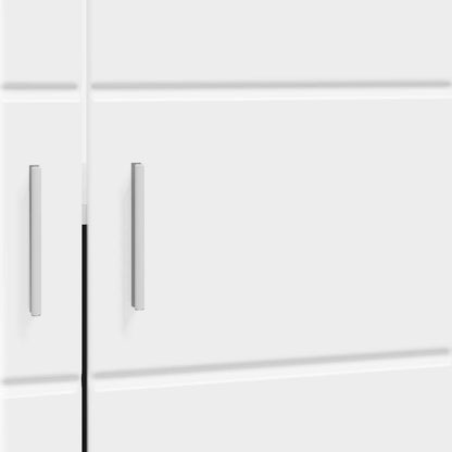 vidaXL Bathroom Cabinet Set TULUM High Gloss White 60 x 34 x 63 cm