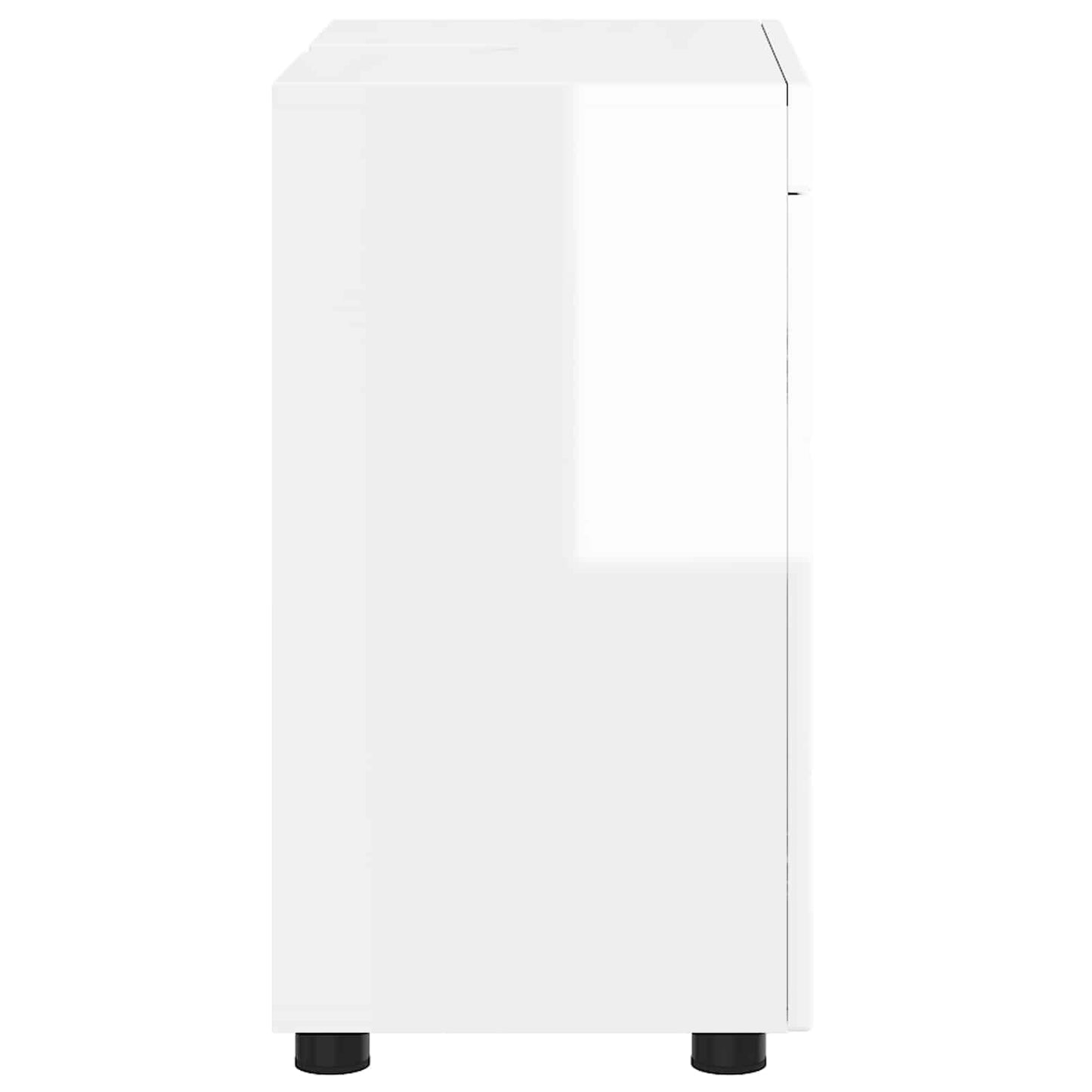 vidaXL Bathroom Cabinet Set TULUM High Gloss White 60 x 34 x 63 cm